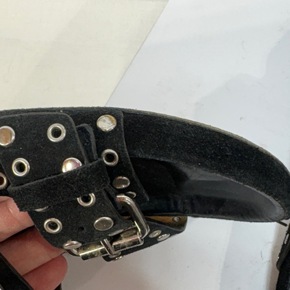 Isabel Marant Black suede Studded Sandals Lennyo: - Picture 10 of 13